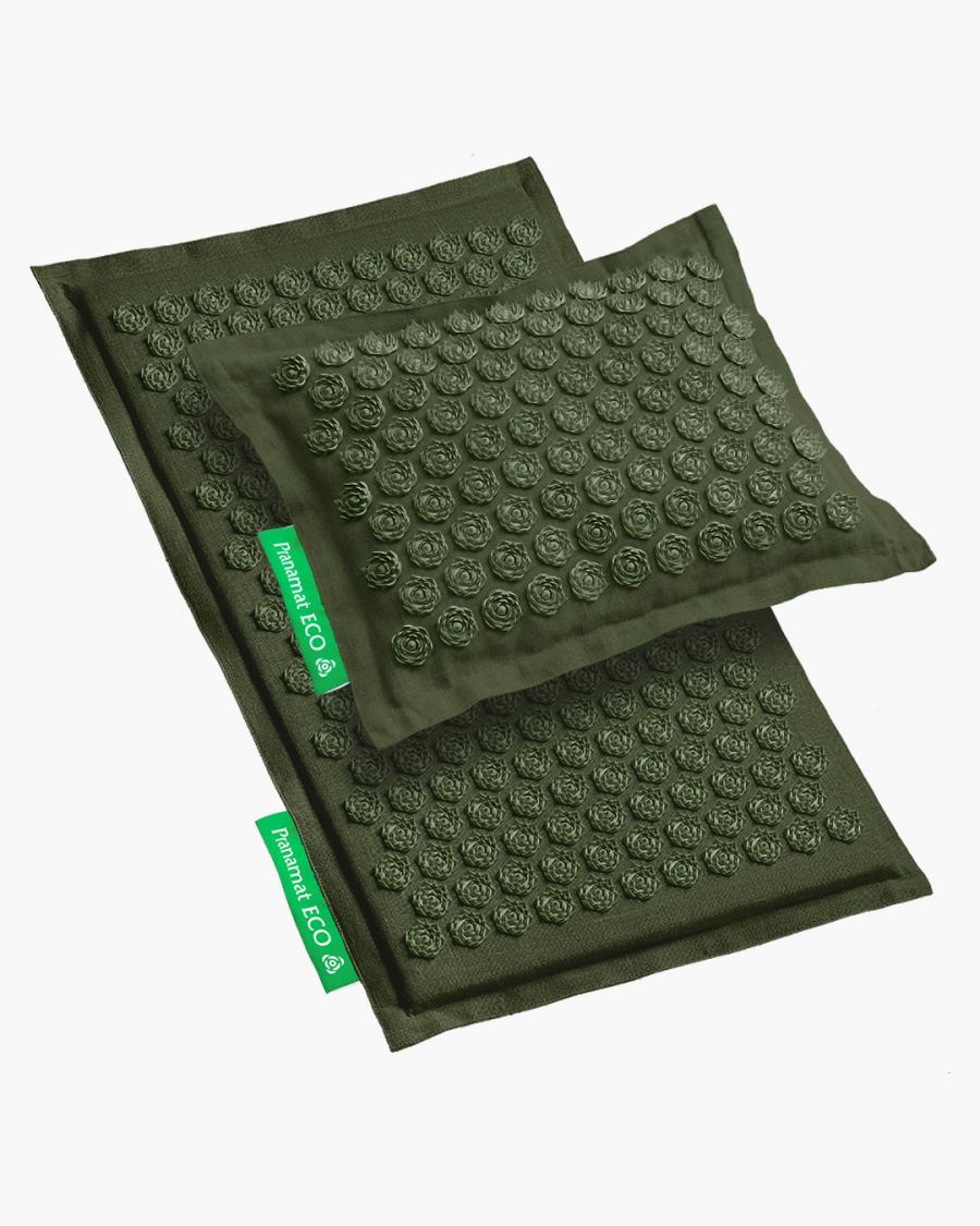 Pranamat ECO Set (Mat + Pillow) Green Edition